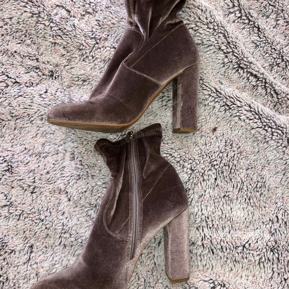 Steve Madden Lilac Velvet Booties - Picture 6 of 7